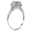 The Rafferty Ring, smalltop view on a hand