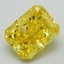 2.21 Ct. Fancy Vivid Yellow Radiant Lab Grown Diamond