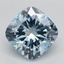 2.52 Ct. Fancy Intense Blue Cushion Lab Grown Diamond
