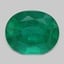 11.0x9.0mm  Green  Oval   Emerald
