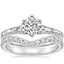 18K White Gold Hudson Ring with Luxe Flair Diamond Ring (1/3 ct. tw.)