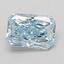 1.10 Ct. Fancy Vivid Blue Radiant Lab Grown Diamond