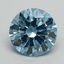 5.02 Ct. Fancy Vivid Blue Round Lab Grown Diamond