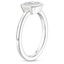 18K White Gold Blair Bezel Ring, smallside view