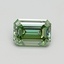 0.97 Ct. Fancy Intense Green Emerald Lab Grown Diamond