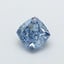 1.14 Ct. Fancy Vivid  Blue Cushion Lab Grown Diamond