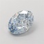 1.09 Ct. Fancy Intense  Blue Oval Lab Grown Diamond
