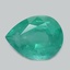 9.0x6.9mm  Green  Pear   Emerald