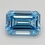 3.08 Ct. Fancy Vivid  Blue Emerald Lab Grown Diamond