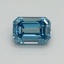 1.02 Ct. Fancy Vivid Blue Emerald Lab Grown Diamond