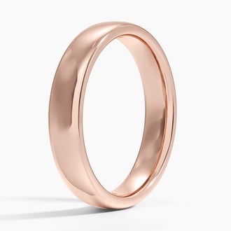 Low Profile 4.5mm Wedding Ring in 14K Rose Gold