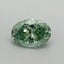 0.4 Ct. Fancy Vivid Pacific Green Oval Lab Grown Diamond