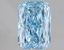 1.59 Ct. Fancy Vivid Blue Radiant Lab Grown Diamond
