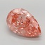 5.24 Ct. Fancy Vivid Pink Pear Lab Grown Diamond