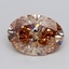 2.04 Ct. Light Pinkish Brown Oval Lab Grown Diamond