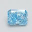 1.57 Ct. Fancy Vivid Blue Radiant Lab Grown Diamond