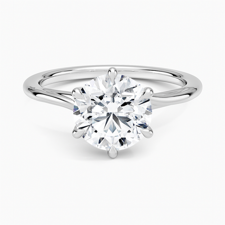 Platinum Delilah Twist Solitaire Ring