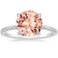 18K White Gold Viviana Three-Quarter Coverage Diamond Ring, smalltop view