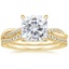 18KY Moissanite Petite Twisted Vine Contoured Diamond Bridal Set (1/3 ct. tw.), smalltop view