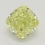 1.23 Ct. Fancy Intense Yellow Cushion Diamond