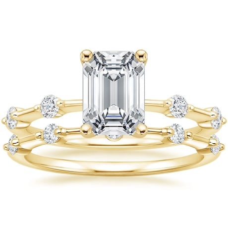 18K Yellow Gold Aimee Diamond Bridal Set