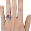 The Ira Ring, smallzoomed in top view on a hand