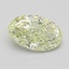 0.61 Ct. Light Greenish Yellow Oval Lab Grown Diamond