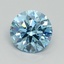 1.32 Ct. Fancy Vivid Blue Round Lab Grown Diamond