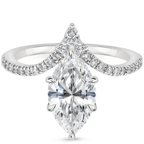 Platinum Nouveau Diamond Ring