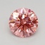 0.72 Ct. Fancy Vivid Pink Round Lab Grown Diamond