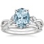 PT Aquamarine Willow Bridal Set (1/4 ct. tw.), smalltop view