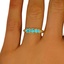 The Castar Ring, smalltop view on a hand