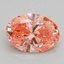 2.01 Ct. Fancy Vivid Pink Oval Lab Grown Diamond