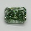 2.57 Ct. Fancy Vivid Green Radiant Lab Grown Diamond