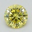 1.25 Ct. Fancy Vivid Yellow Round Lab Grown Diamond