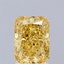 1.72 Ct. Fancy Vivid Yellow Radiant Lab Grown Diamond