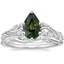 18K White Gold Begonia Vine Diamond Ring (1/2 ct. tw.) with Winding Willow Diamond Ring