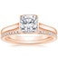 14K Rose Gold Luna Ring with Whisper Eternity Diamond Ring (1/4 ct. tw.)