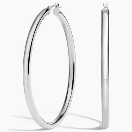 3mm Oversized Perfect Tube Hoop Earrings