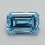 5.17 Ct. Fancy Vivid Blue Emerald Lab Grown Diamond