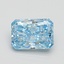 2.51 Ct. Fancy Vivid Blue Radiant Lab Grown Diamond