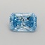 0.32 Ct. Fancy Vivid Blue Radiant Lab Grown Diamond
