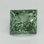 2.01 Ct. Fancy Vivid Pacific Green Princess Lab Grown Diamond