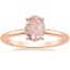 14K Rose Gold Four-Prong Comfort Fit 1.5mm Ring, smalltop view