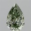 3.00 Ct. Fancy Vivid Green Pear Lab Grown Diamond