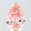 6.00 Ct. Fancy Vivid  Pink Pear Lab Grown Diamond