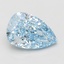 5.10 Ct. Fancy Vivid Blue Pear Lab Grown Diamond