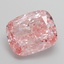 15.55 Ct. Fancy Vivid  Pink Cushion Lab Grown Diamond