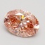 1.55 Ct. Fancy Intense Pink Oval Lab Grown Diamond