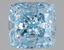1.59 Ct. Fancy Vivid Blue Cushion Lab Grown Diamond